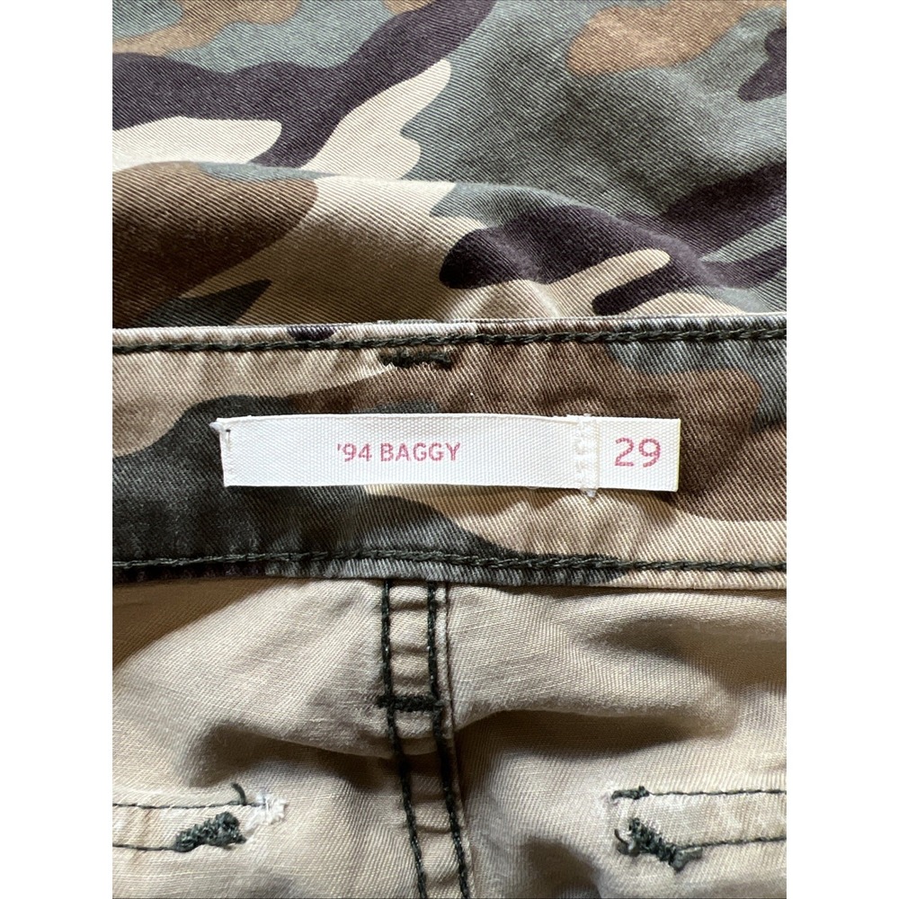 Levis Baggy '94 Camo Cargo Pants Mens 29x30 Military Paratrooper Camouflage - Picture 4 of 8